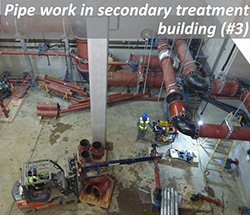 Pipe work in secondary treatment building (#3)