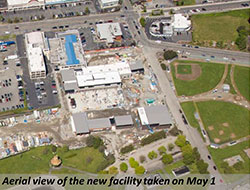 Aerial view of the nrew facility taken on May 1.