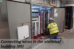 Connecting wires in the electrical building(#9)