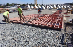 Building wall forms
