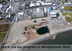 Check out progress in Windjammer Park